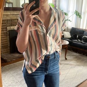 Madewell M Striped Pajama Button Down